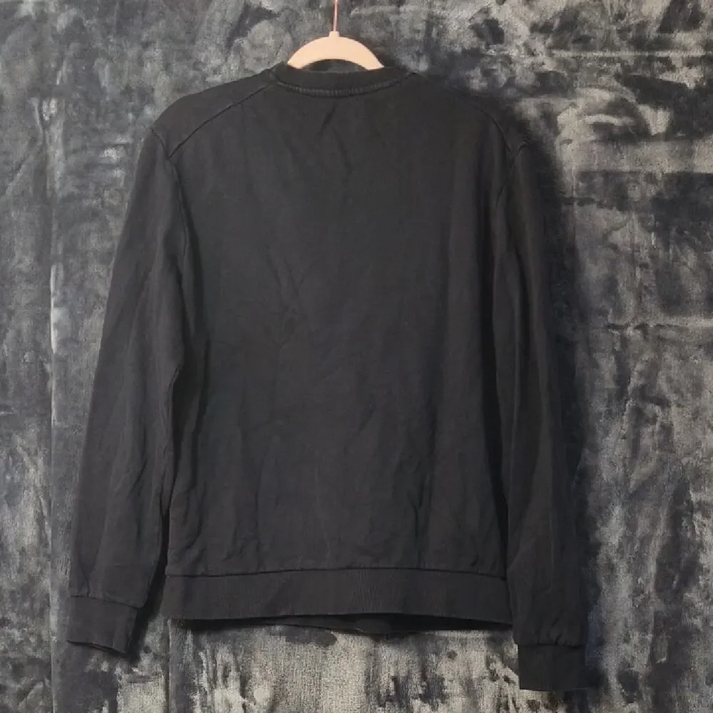 Eleven Paris Father  TV Boy Black Graphic Crewneck Sweater Small